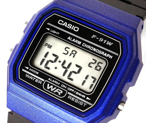 Zegarek Męski CASIO F-91WM-2ADF Zegarek Męski CASIO F-91WM-2ADF