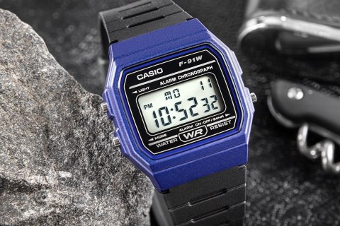 Zegarek Męski CASIO F-91WM-2ADF Zegarek Męski CASIO F-91WM-2ADF