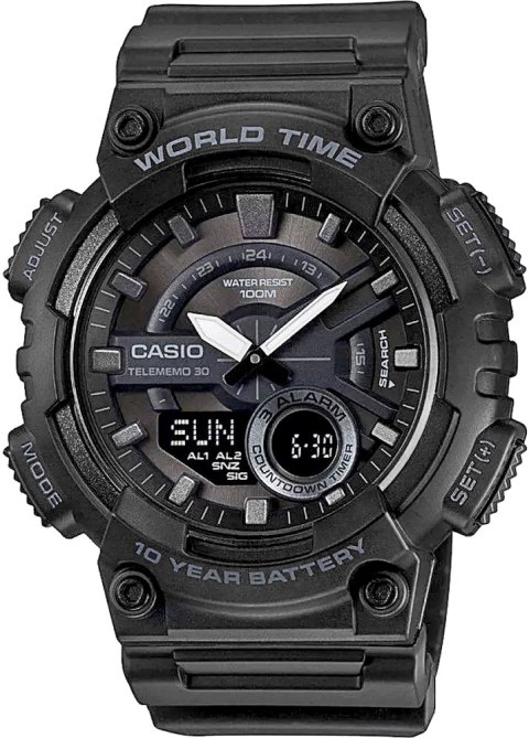 Zegarek Męski CASIO Gerton AEQ-110W-1BVDF + BOX Zegarek Męski CASIO Gerton AEQ-110W-1BVDF + BOX