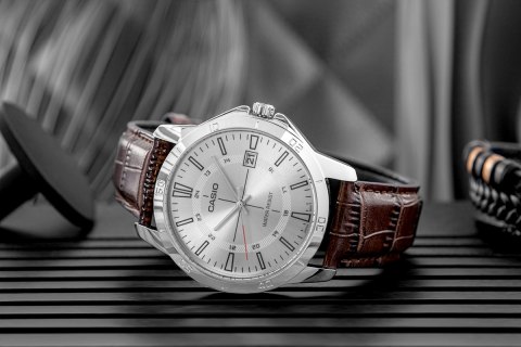 Zegarek Męski CASIO MTP-V004L-7CUDF + BOX Zegarek Męski CASIO MTP-V004L-7CUDF + BOX