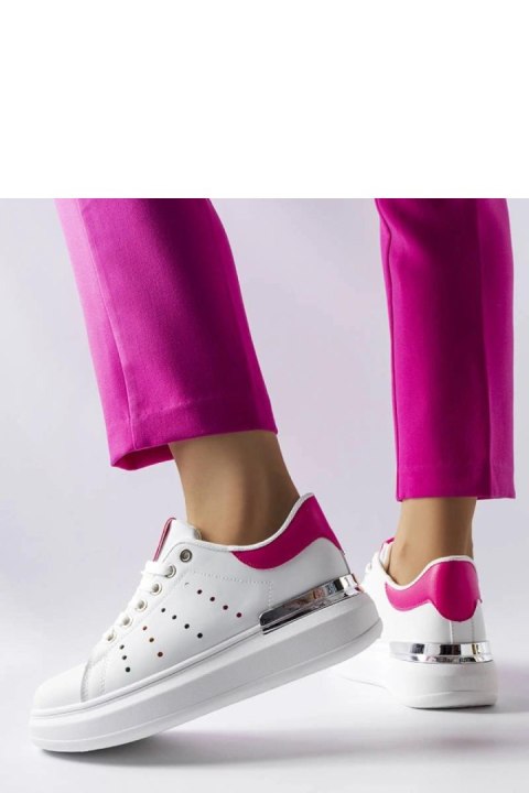 Białe sneakersy z kolorową perforacją Chalut - Solea Białe sneakersy z kolorową perforacją Chalut - Solea