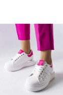 Białe sneakersy z kolorową perforacją Chalut - Solea