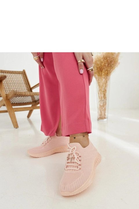 Różowe materiałowe sneakersy Ornella - Solea Różowe materiałowe sneakersy Ornella - Solea