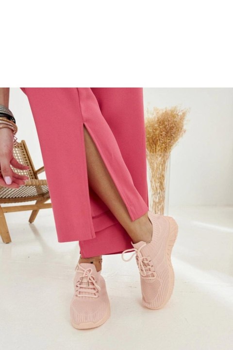 Różowe materiałowe sneakersy Ornella - Solea Różowe materiałowe sneakersy Ornella - Solea