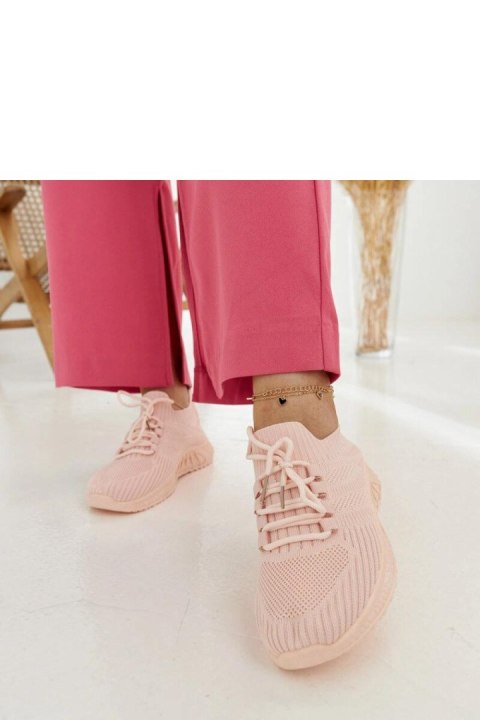 Różowe materiałowe sneakersy Ornella - Solea Różowe materiałowe sneakersy Ornella - Solea