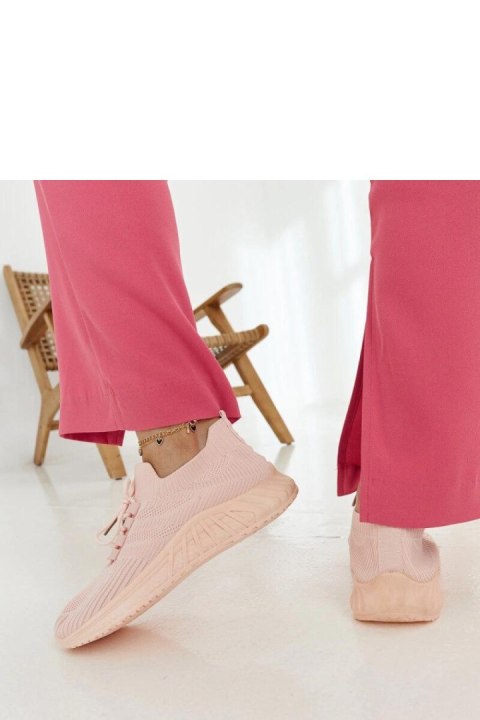 Różowe materiałowe sneakersy Ornella - Solea Różowe materiałowe sneakersy Ornella - Solea