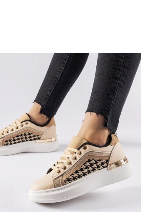 Beżowe sneakersy z brokatem Briercliff - Solea Beżowe sneakersy z brokatem Briercliff - Solea