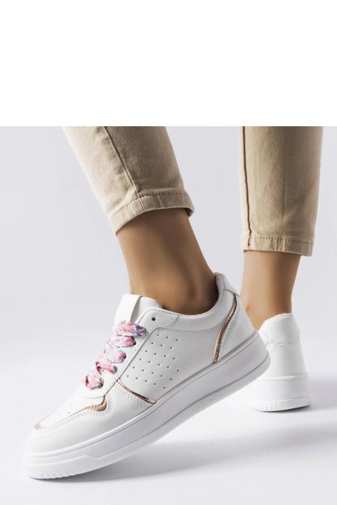 Białe sneakersy wiązane wstążką Pryor - Solea Białe sneakersy wiązane wstążką Pryor - Solea