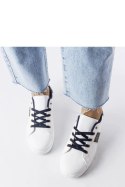 Białe sneakersy ze zdobioną cholewką Sauriol - Solea
