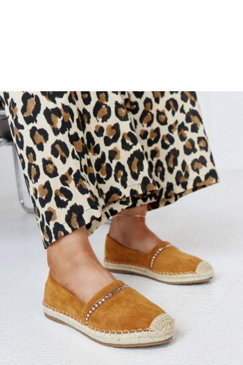 Brązowe espadryle z cyrkoniami Abia - Solea Brązowe espadryle z cyrkoniami Abia - Solea