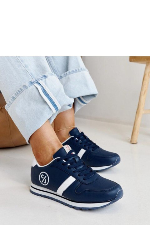 Granatowe sneakersy damskie CROSS JEANS - Solea Granatowe sneakersy damskie CROSS JEANS - Solea