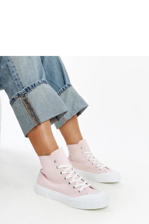 Różowe wysokie trampki Vinka - Solea Różowe wysokie trampki Vinka - Solea