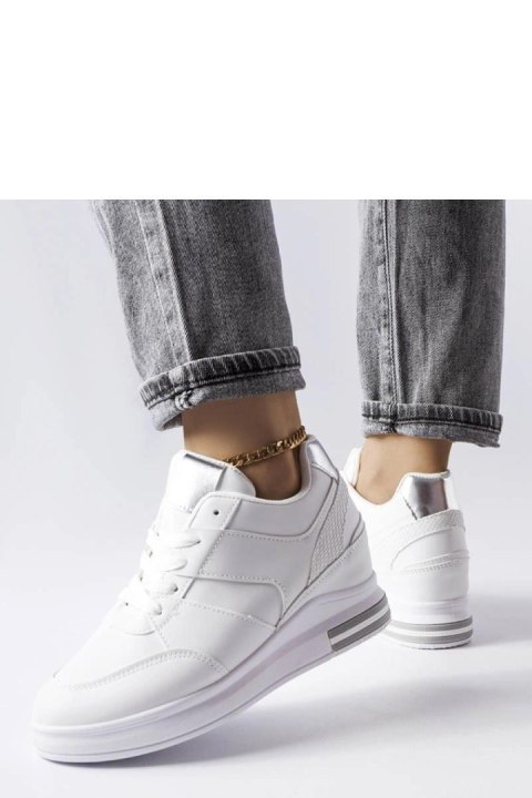 Białe sneakersy na koturnie CinqMars - Solea Białe sneakersy na koturnie CinqMars - Solea