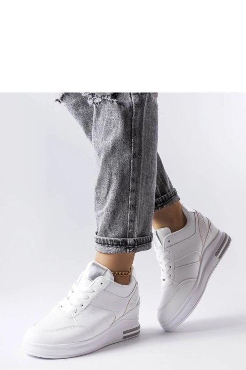 Białe sneakersy na koturnie CinqMars - Solea Białe sneakersy na koturnie CinqMars - Solea