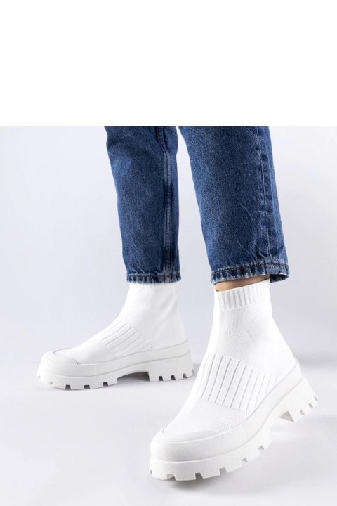 Białe sneakersy z elastyczną cholewką Varden - Solea Białe sneakersy z elastyczną cholewką Varden - Solea