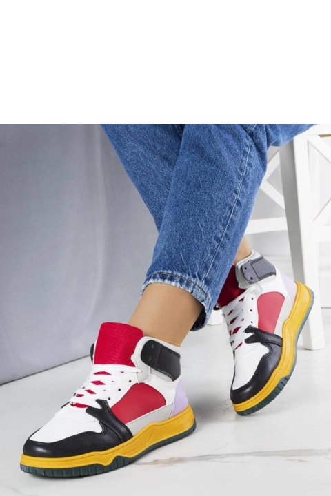 Czarno-czerwone sneakersy za kostkę Elizabeth - Solea Czarno-czerwone sneakersy za kostkę Elizabeth - Solea