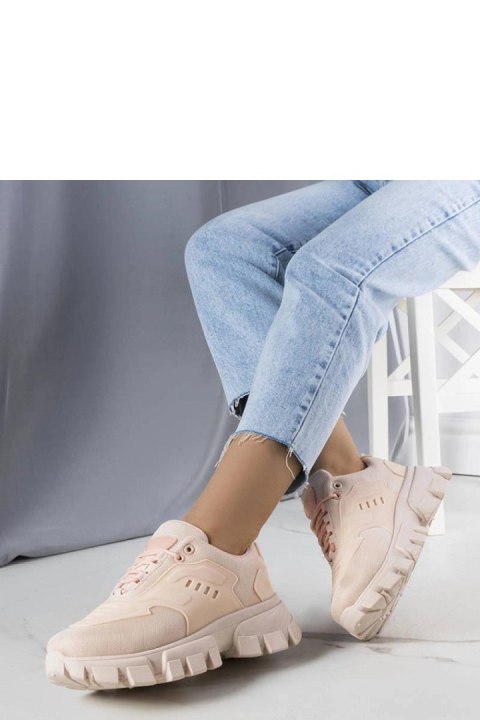 Różowe sneakersy na masywnej podeszwie Inez - Solea Różowe sneakersy na masywnej podeszwie Inez - Solea