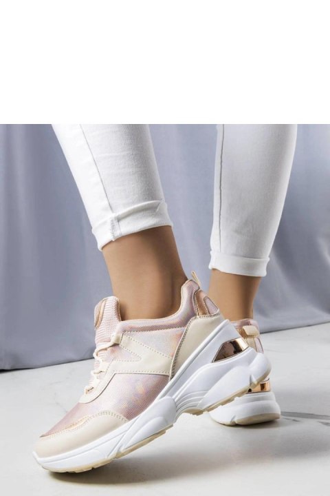 Różowe sneakersy z metalicznymi wstawkami Ruais - Solea Różowe sneakersy z metalicznymi wstawkami Ruais - Solea