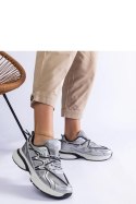 Srebrne damskie sneakersy na masywnej podeszwie Colunga - Solea