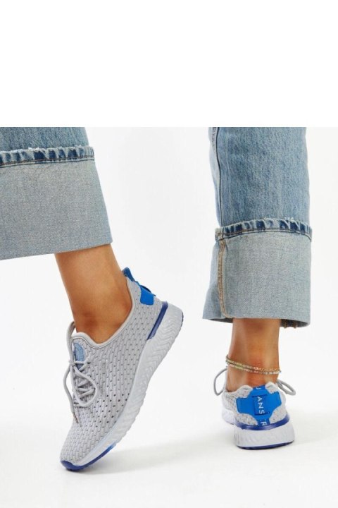 Szare materiałowe sneakersy damskie CROSS JEANS - Solea Szare materiałowe sneakersy damskie CROSS JEANS - Solea
