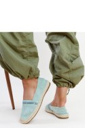 Zielone espadryle z cyrkoniami Abia - Solea