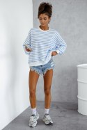 Bluza Damska Model Strel 295668859 Blue Paski - LaBalancia