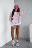 Bluza Damska Model Strel 295672096 Pink Paski - LaBalancia