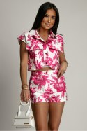 Spodnie Komplet Model Aweo 261850516 Pink Flowers/Ecru - LaBalancia