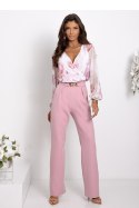 Spodnie Komplet Model Milano 01801. Dirty Pink/Flowers - With You