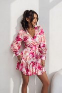 Sukienka Model Anna krótka 219851358 Piwonie/Pink/Orange - LaBalancia