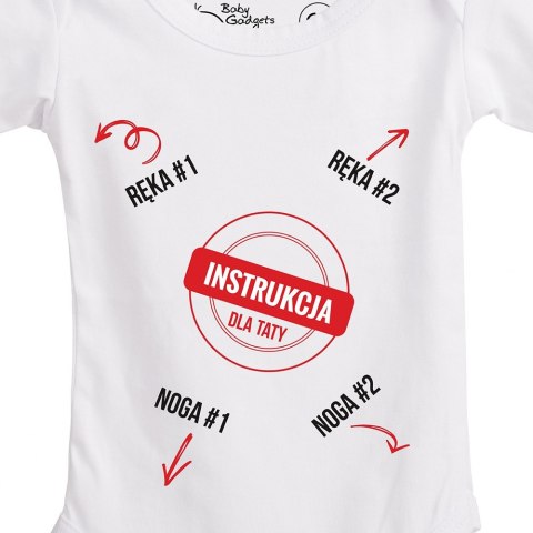 Baby Instructions bodziak z napisami instrukcja Baby Instructions bodziak z napisami instrukcja
