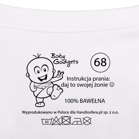 Baby Instructions bodziak z napisami instrukcja Baby Instructions bodziak z napisami instrukcja