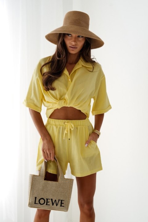 Spodnie Komplet Model Calvi 286173660 Yellow - LaBalancia Spodnie Komplet Model Calvi 286173660 Yellow - LaBalancia