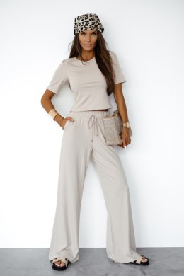 Spodnie Komplet Model Dallas 295623787 Beige - LaBalancia