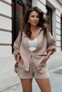 Spodnie Komplet Model Molly Muślin 243851867 Beige - LaBalancia