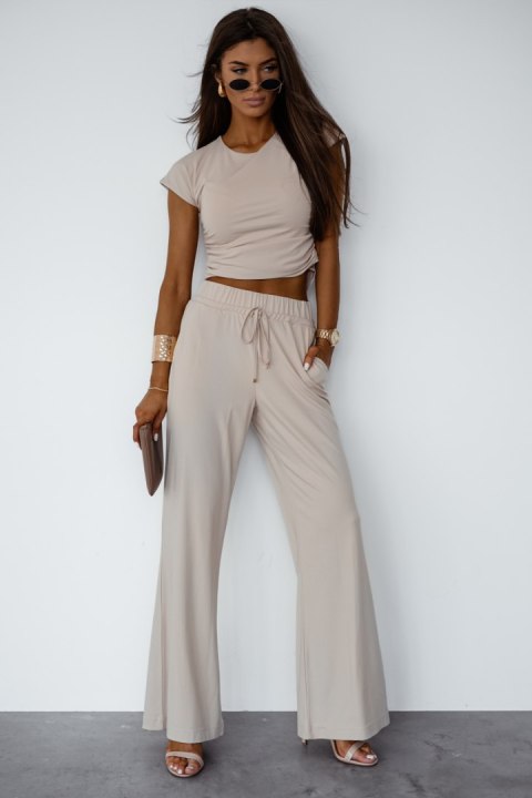 Spodnie Komplet Model Shira 295747862 Beige - LaBalancia Spodnie Komplet Model Shira 295747862 Beige - LaBalancia
