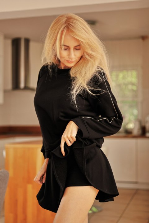 Spodnie Spódnicospodnie Model Nai Black - Mirale Spodnie Spódnicospodnie Model Nai Black - Mirale