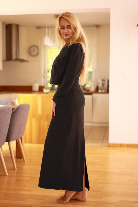 Sukienka Komplet Model Irving Black - Mirale Sukienka Komplet Model Irving Black - Mirale