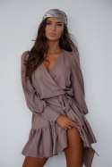 Sukienka Model Anna Krótka 286143828 Mocca - LaBalancia