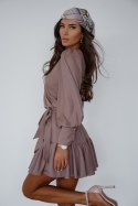 Sukienka Model Anna Krótka 286143828 Mocca - LaBalancia