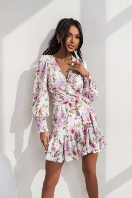 Sukienka Model Anna krótka 219836297 Wiosenny bukiet - LaBalancia