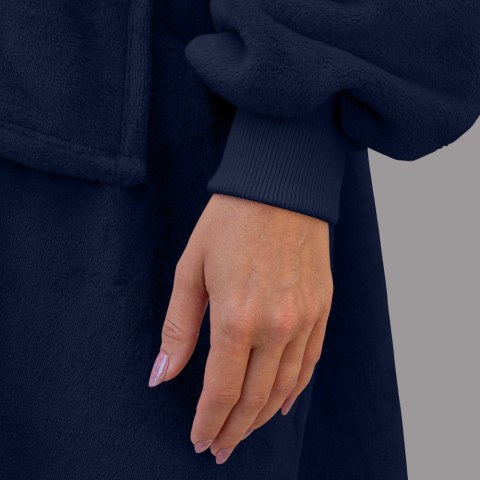 Bluzair Bluza Koc Hoodie Oversize Polska Granatowy Bluzair Bluza Koc Hoodie Oversize Polska Granatowy