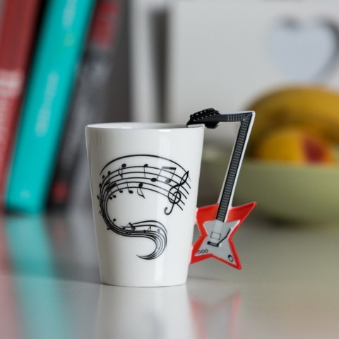 Kubek Muzyka Gitara prezent dla nauczyciela nutki Kubek Muzyka Gitara prezent dla nauczyciela nutki