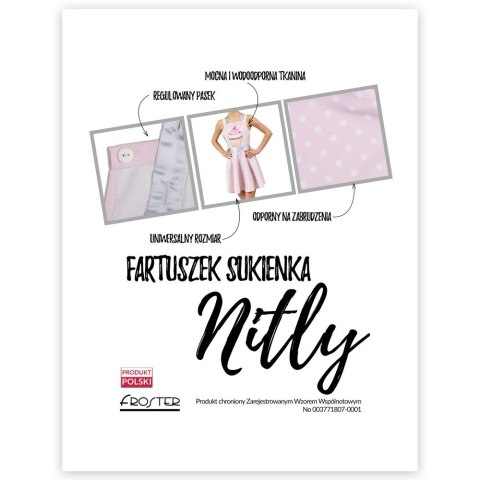 Nitly Muffin Fartuszek Sukienka na DZIEŃ KOBIET Nitly Muffin Fartuszek Sukienka na DZIEŃ KOBIET