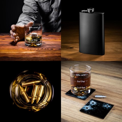 Gitarowy Zestaw do Whisky who cares dla niego męża Gitarowy Zestaw do Whisky who cares dla niego męża