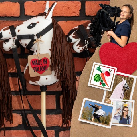 Hobby Horse Skippi A5 tarantowaty - biało brązowy - prezent dzień dziecka Hobby Horse Skippi A5 tarantowaty - biało brązowy - prezent dzień dziecka