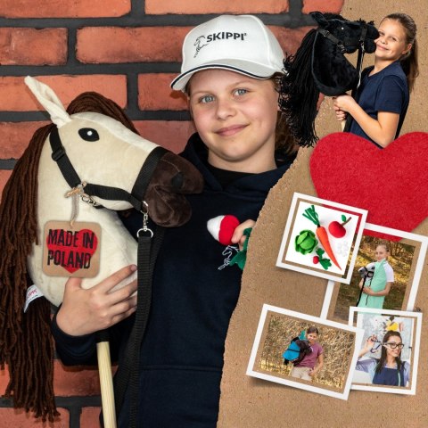 Hobby Horse Skippi Biszkopt A3 - kantar i wodze w zestawie - prezent Hobby Horse Skippi Biszkopt A3 - kantar i wodze w zestawie - prezent
