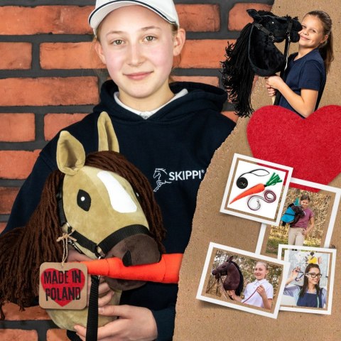 Hobby Horse Skippi Karmel A3 - kantar i wodze w zestawie - beżowy Hobby Horse Skippi Karmel A3 - kantar i wodze w zestawie - beżowy