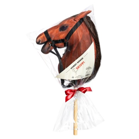 Hobby Horse Skippi bursztyn - koń na patyku kiju dla dziecka - A3 kantar Hobby Horse Skippi bursztyn - koń na patyku kiju dla dziecka - A3 kantar