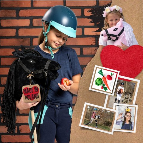 Hobby horse zabawka dla dziewczynki konik kiju A3 Hobby horse zabawka dla dziewczynki konik kiju A3